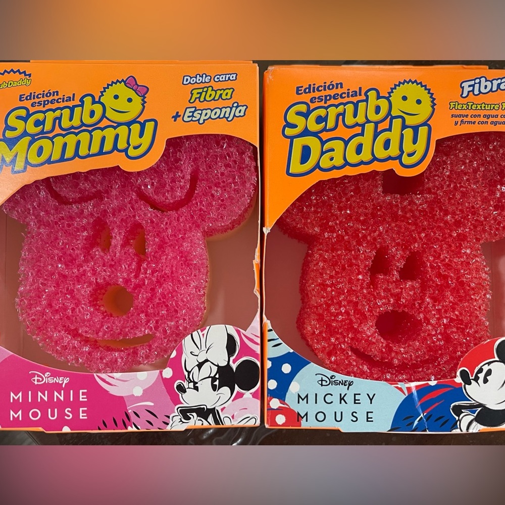 Limited Edition Mickey and Minnie Mouse Scrub Daddy/Mommy BNWT